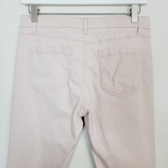 Buffalo David Bitton Sz 6 Daily Mid-Rise Stretch Skinny Ankle Grazer Jeans Nude - Picture 12 of 12